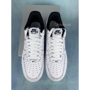 Nike Air Force 1 07 Contrast Stitch CV1724-104-2 White/Black/White Mens Womens Shoes