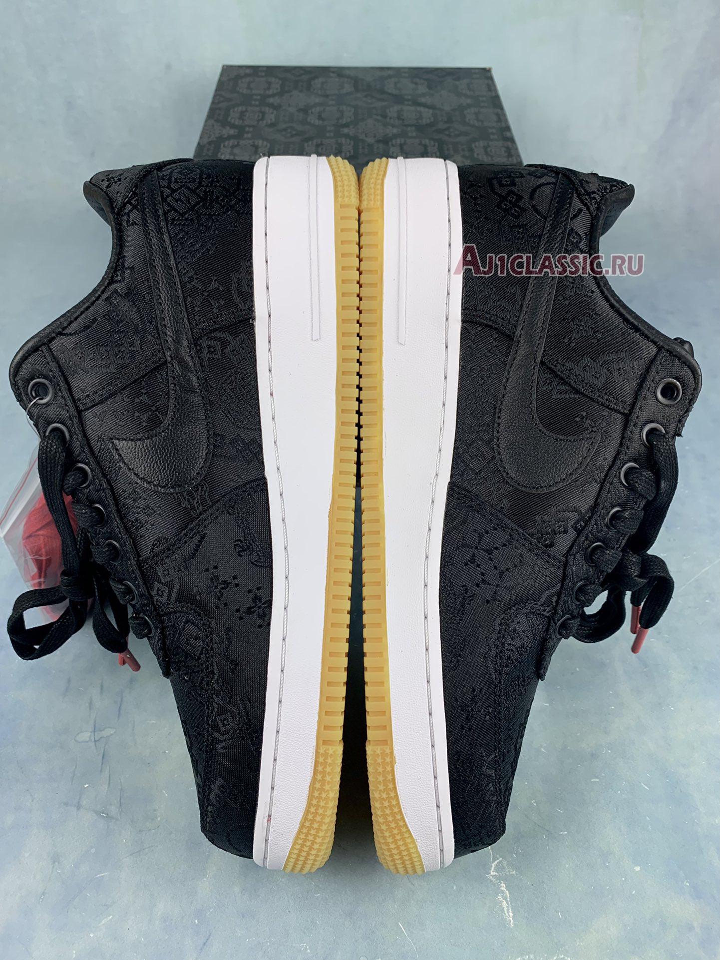 New Fragment Design x CLOT x Nike Air Force 1 "Black Silk" CZ3986-001-2 Shoes