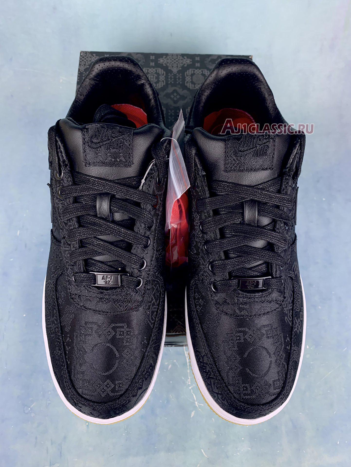 New Fragment Design x CLOT x Nike Air Force 1 "Black Silk" CZ3986-001-2 Shoes