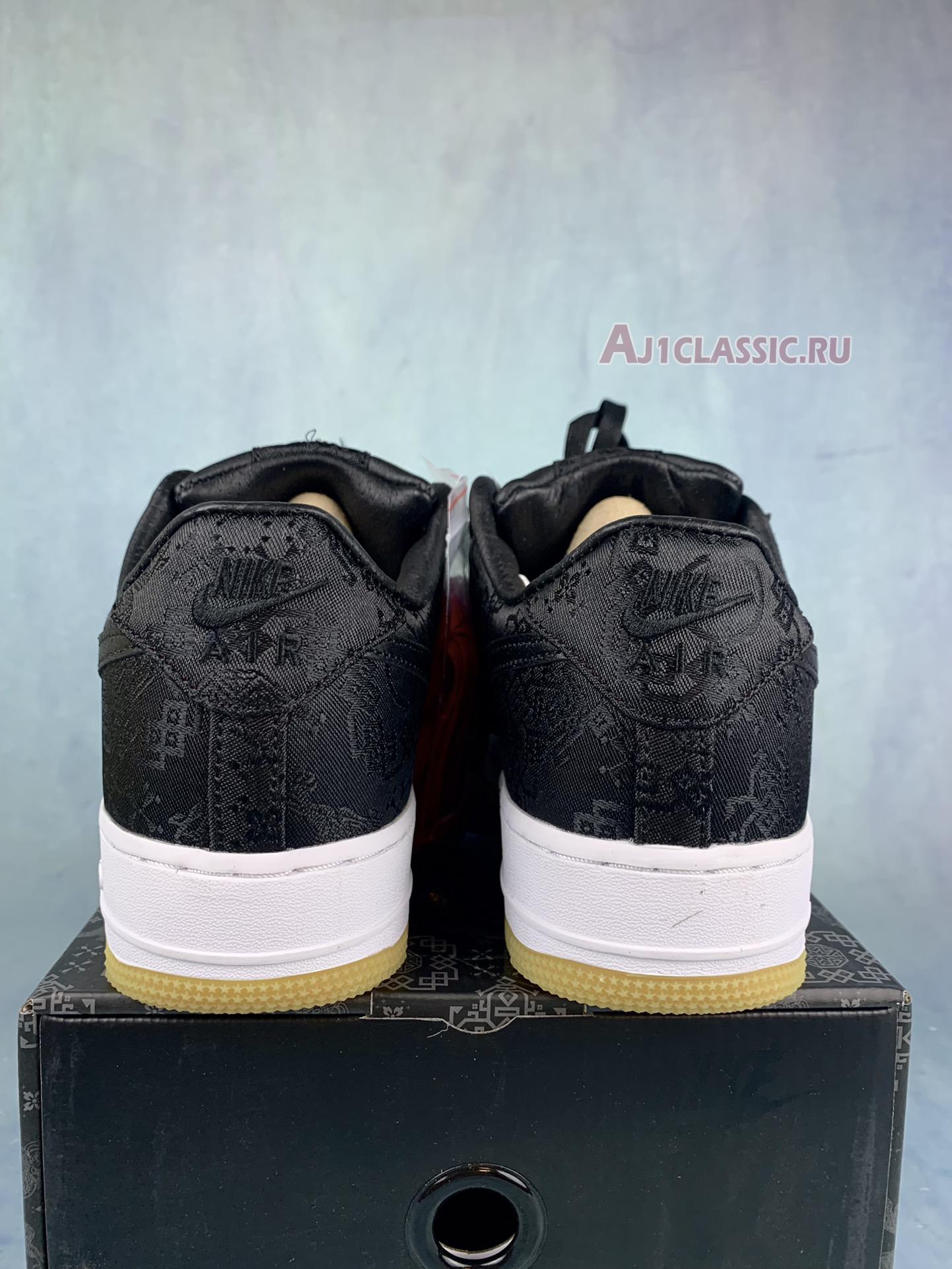 New Fragment Design x CLOT x Nike Air Force 1 "Black Silk" CZ3986-001-2 Shoes