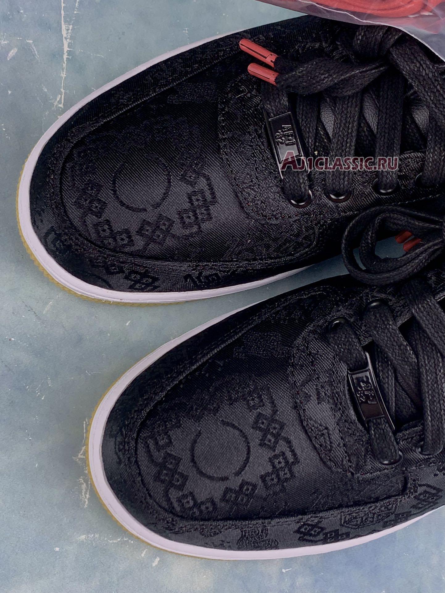 Fragment Design x CLOT x Nike Air Force 1 "Black Silk" CZ3986-001-2