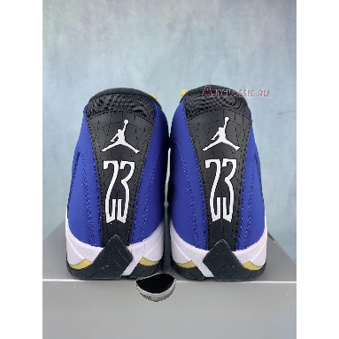 Air Jordan 14 Retro Laney 487471-407 Varsity Royal/Black/Varsity Maize/White Mens Womens Shoes