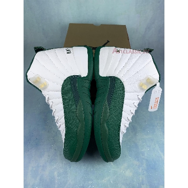 Air Jordan 12 Pe Ray Allen 136001-063PE White/Metallic Gold-Dark Pine Sneakers