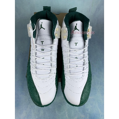 Air Jordan 12 Pe Ray Allen 136001-063PE White/Metallic Gold-Dark Pine Sneakers