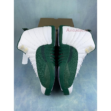 Air Jordan 12 Pe Ray Allen 136001-063PE White/Metallic Gold-Dark Pine Sneakers