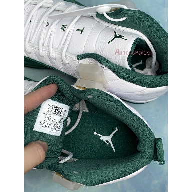 Air Jordan 12 Pe Ray Allen 136001-063PE White/Metallic Gold-Dark Pine Sneakers