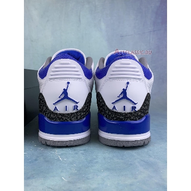 Air Jordan 3 Retro Racer Blue CT8532-145-2 White/Black/Cement Grey/Racer Blue Mens Womens Shoes