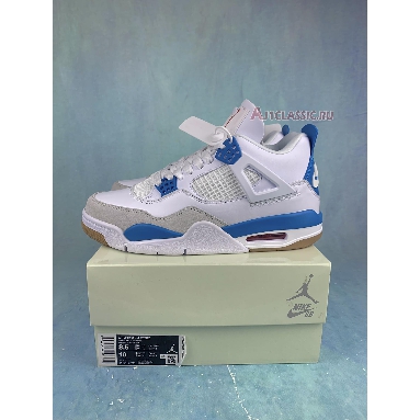 Nike SB x Air Jordan 4 Retro SP Blue Sapphire DR5415-104 White/Blue Sapphire Mens Womens Shoes