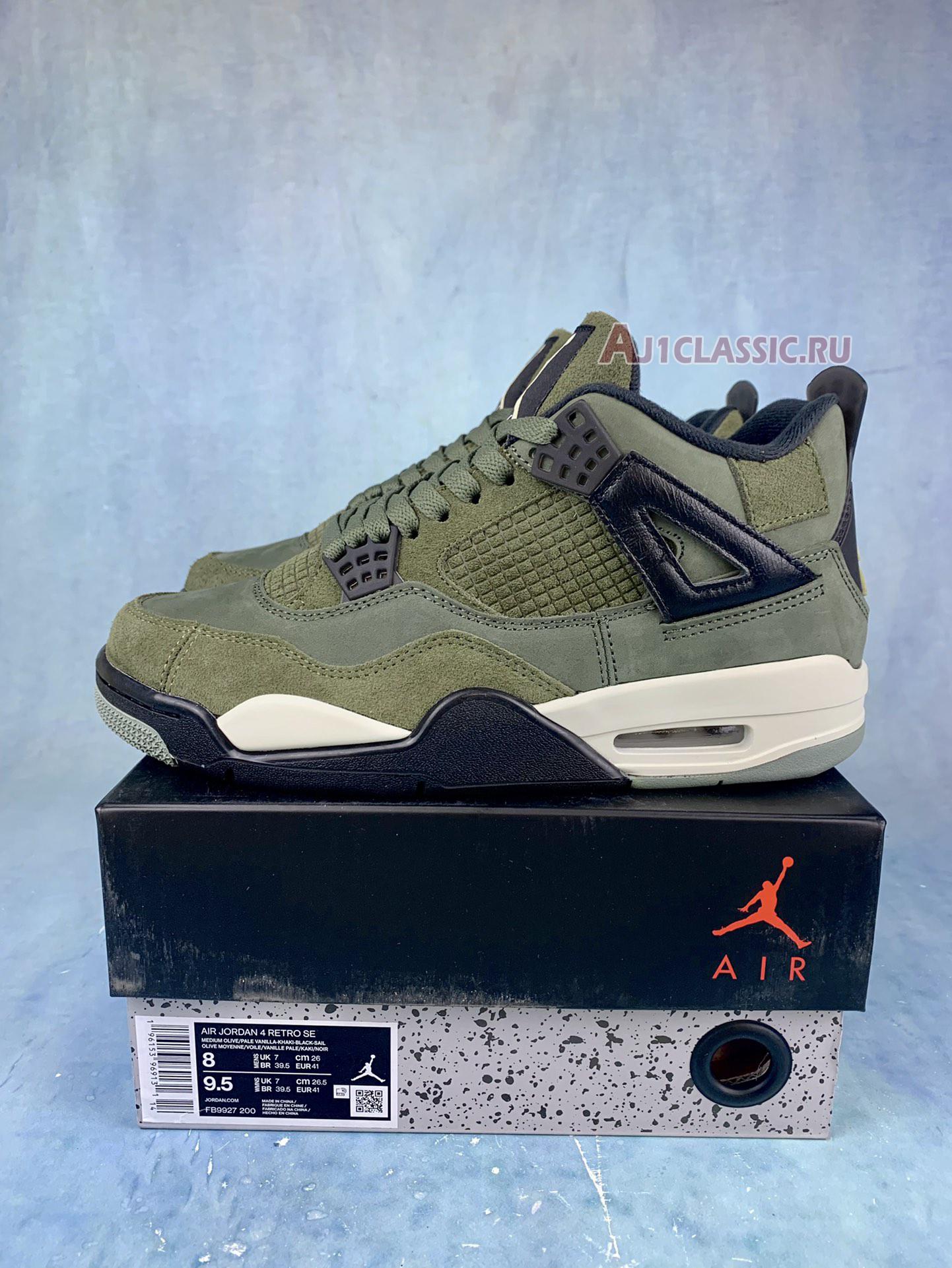 New Air Jordan 4 Craft "Medium Olive" FB9927-200 Shoes