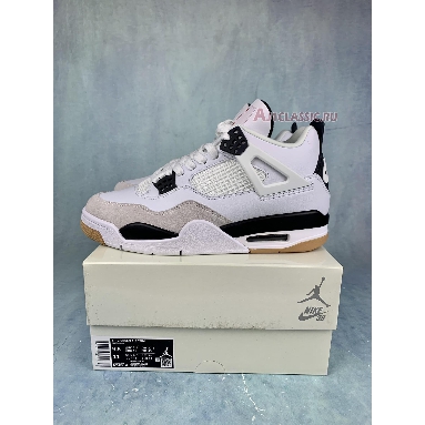 Nike SB x Air Jordan 4 Retro SP White Black DR5415-101 White/Black Mens Womens Shoes