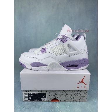 Air Jordan 4 Retro White Purple CT8527-115-2 White/Purple Sneakers