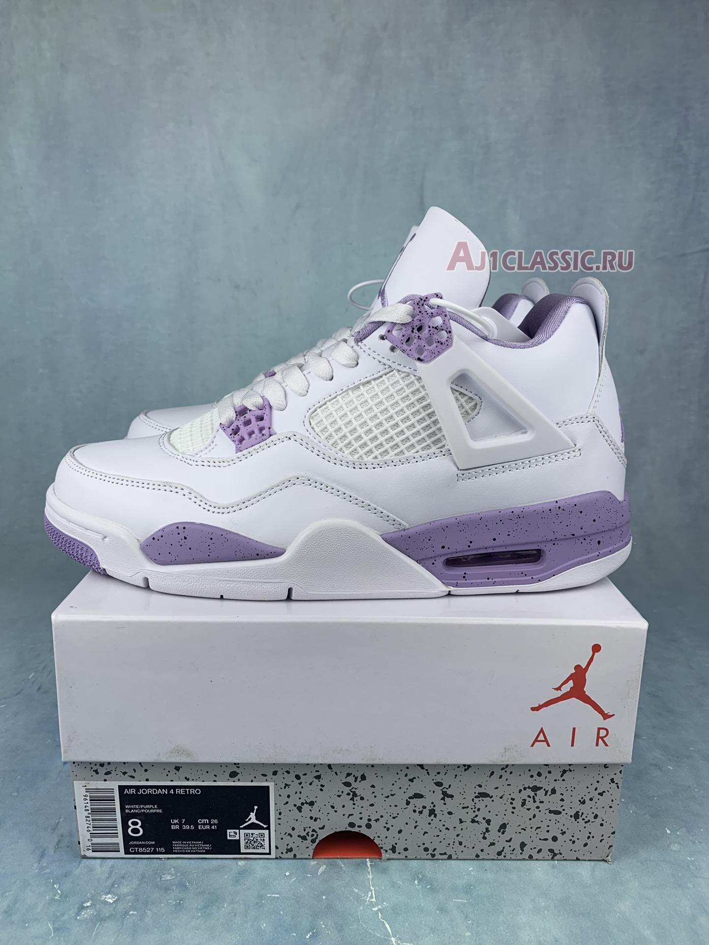 Air Jordan 4 Retro "White Purple" CT8527-115-2