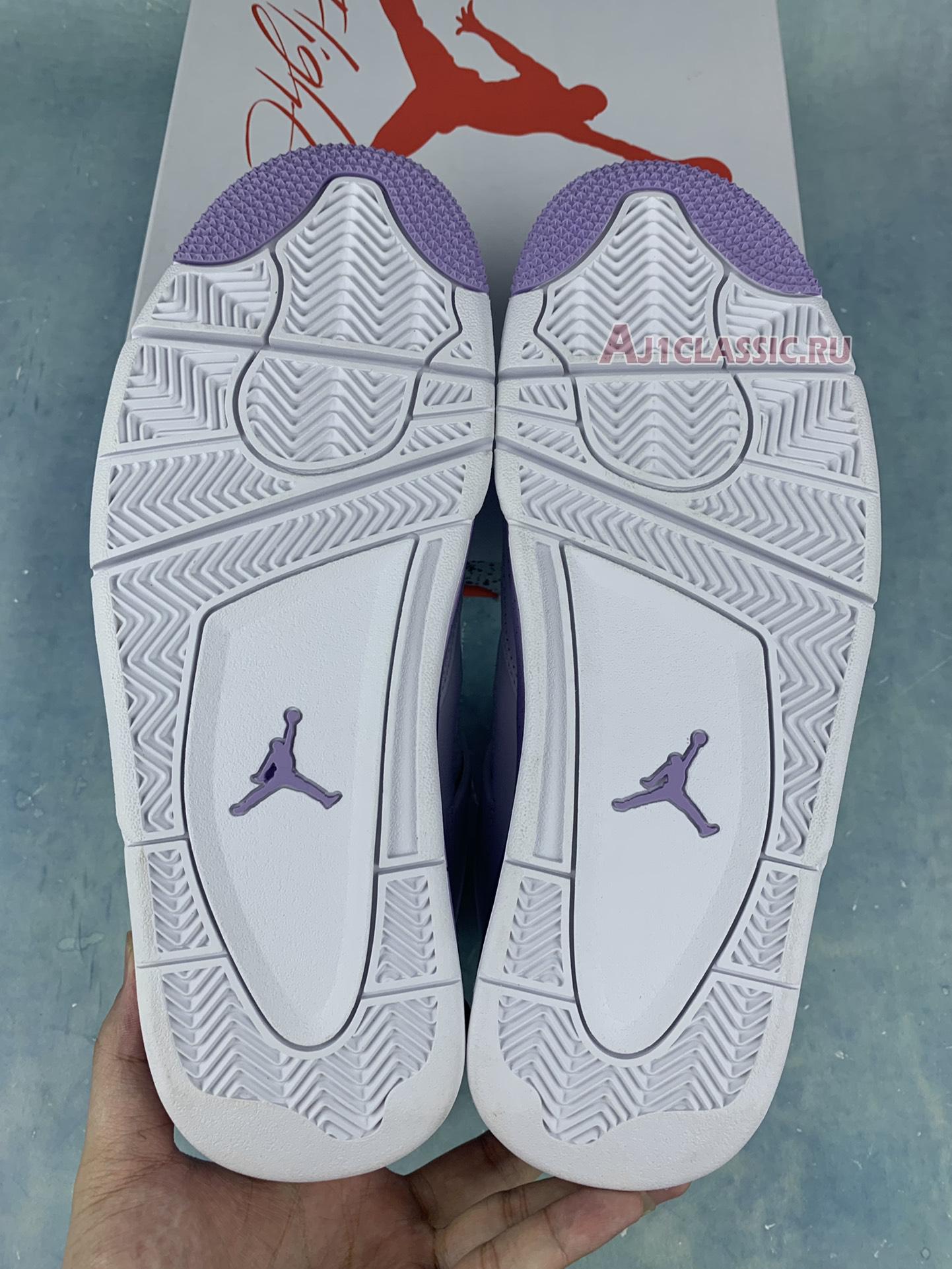 New Air Jordan 4 Retro "White Purple" CT8527-115-2 Shoes