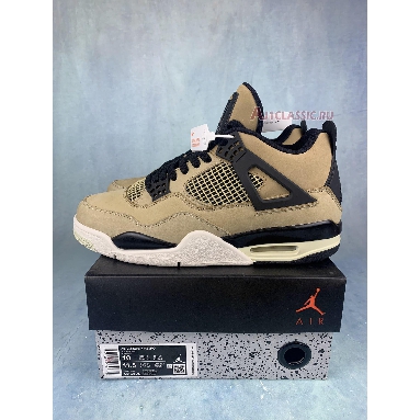 Air Jordan 4 Retro Mushroom AQ9129-200-2 Mushroom/Black-Fossil-Pale Ivory Mens Womens Shoes