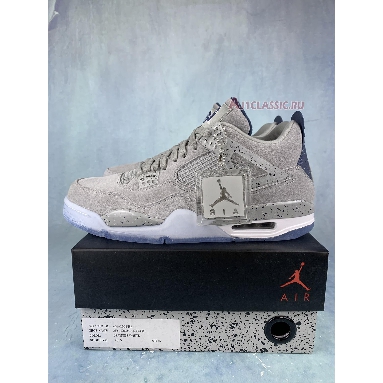 Air Jordan 4 Retro Georgetown PE AJ4-1043505 Pewter Grey/College Navy/White Sneakers