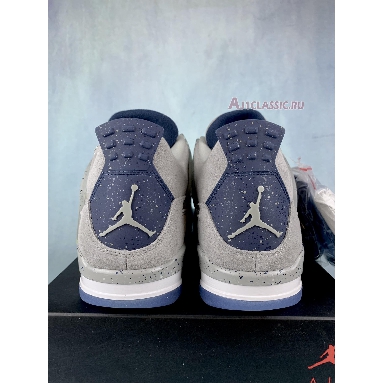 Air Jordan 4 Retro Georgetown PE AJ4-1043505 Pewter Grey/College Navy/White Mens Womens Shoes