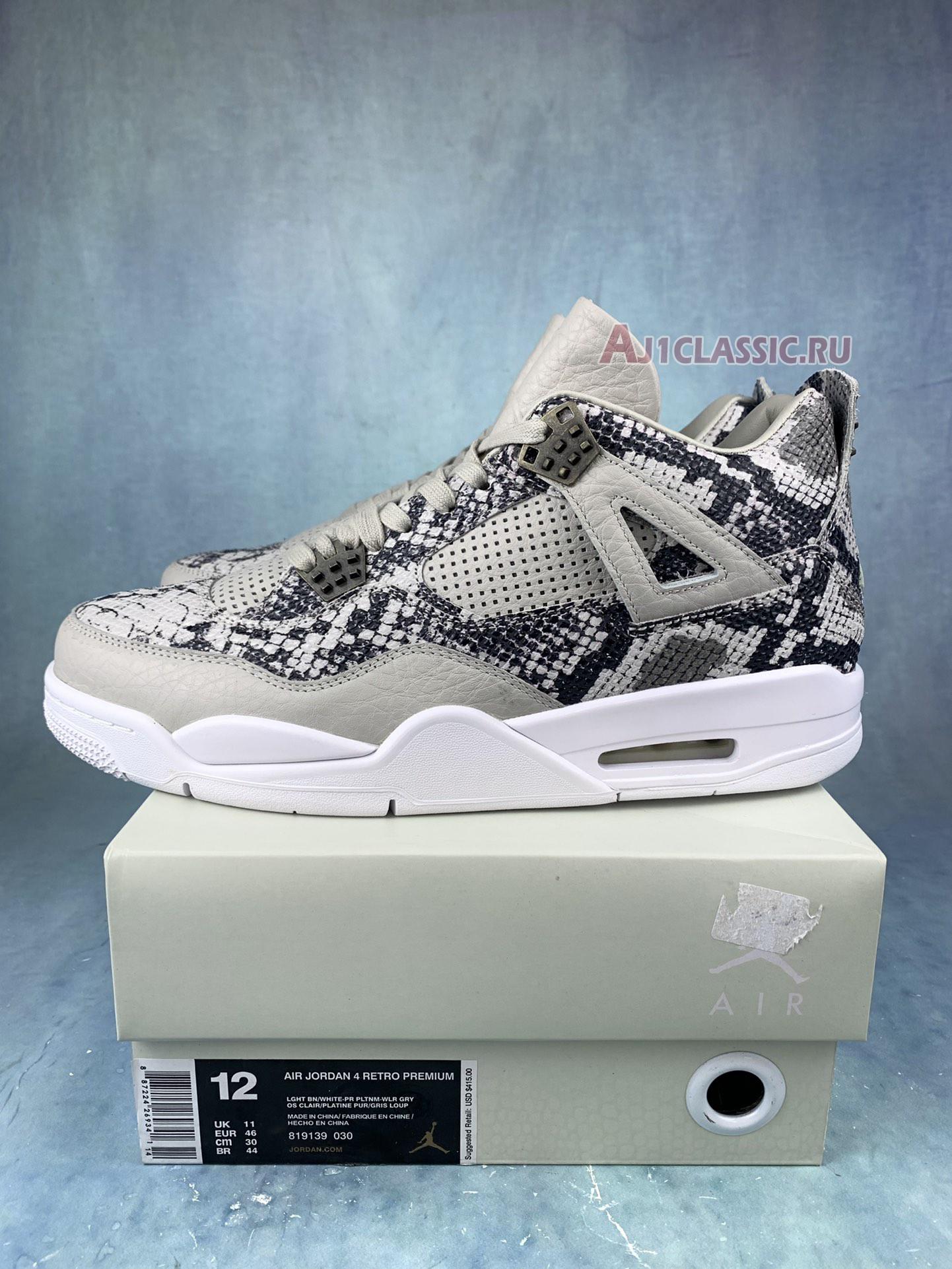 New Air Jordan 4 Retro Premium "Snakeskin" 819139-030 Shoes