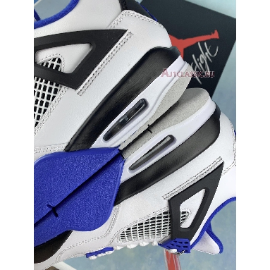 Air Jordan 4 Retro Motorsports 308497-117-2 White/Game Royal-Black Sneakers