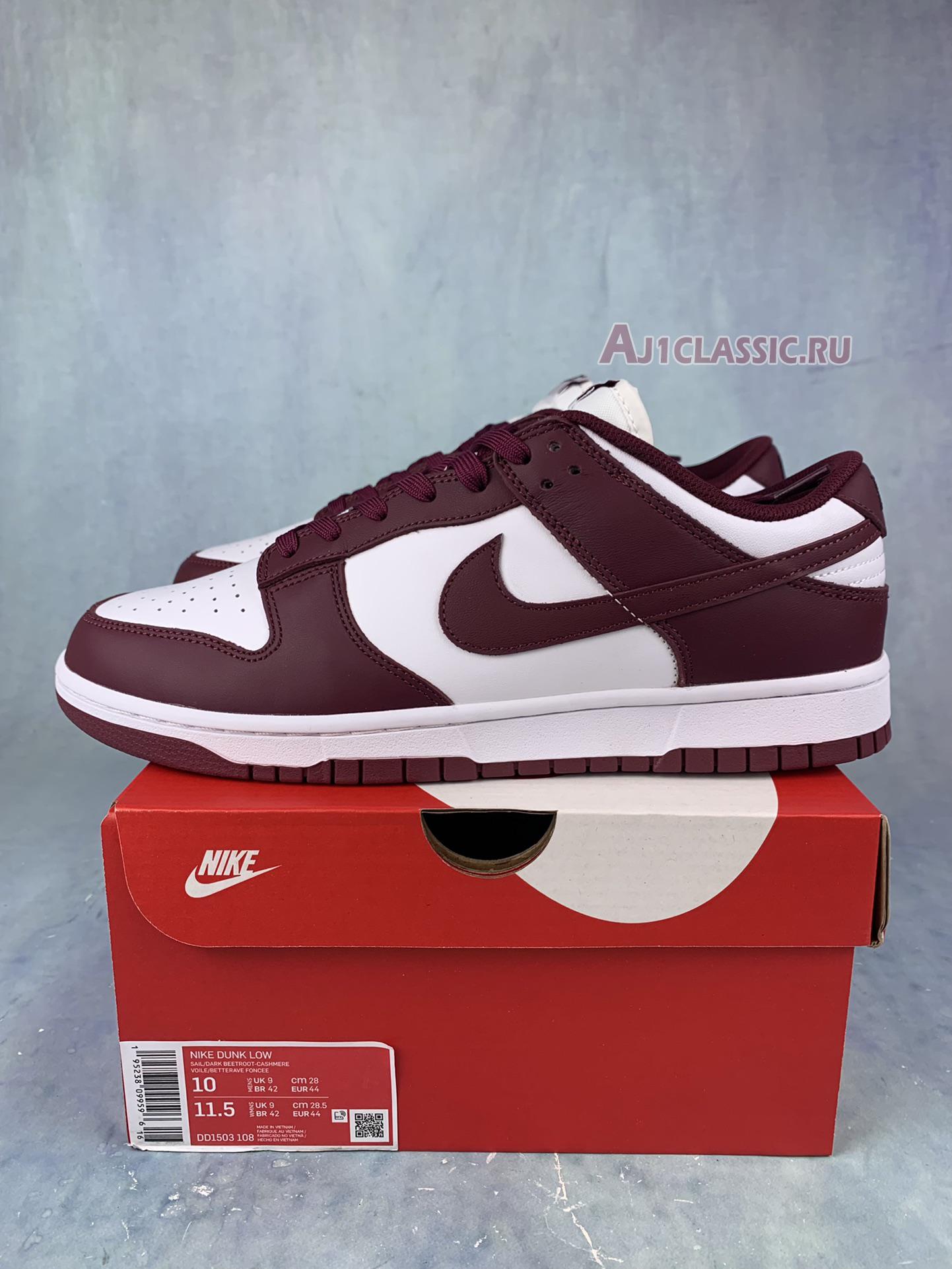 New Nike Dunk Low "Dark Beetroot" DD1503-108-3 Shoes