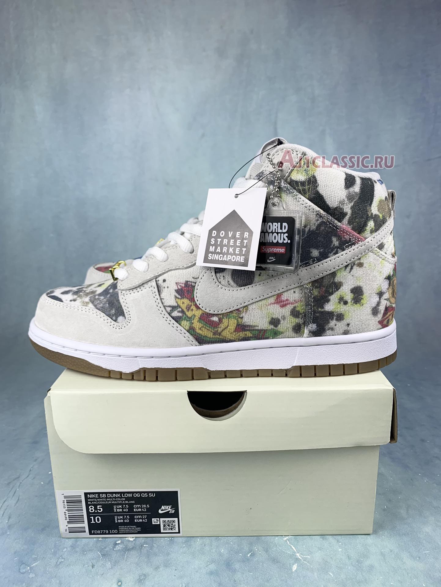 New Supreme x Nike Dunk High SB "Rammellzee" FD8779-100 Shoes