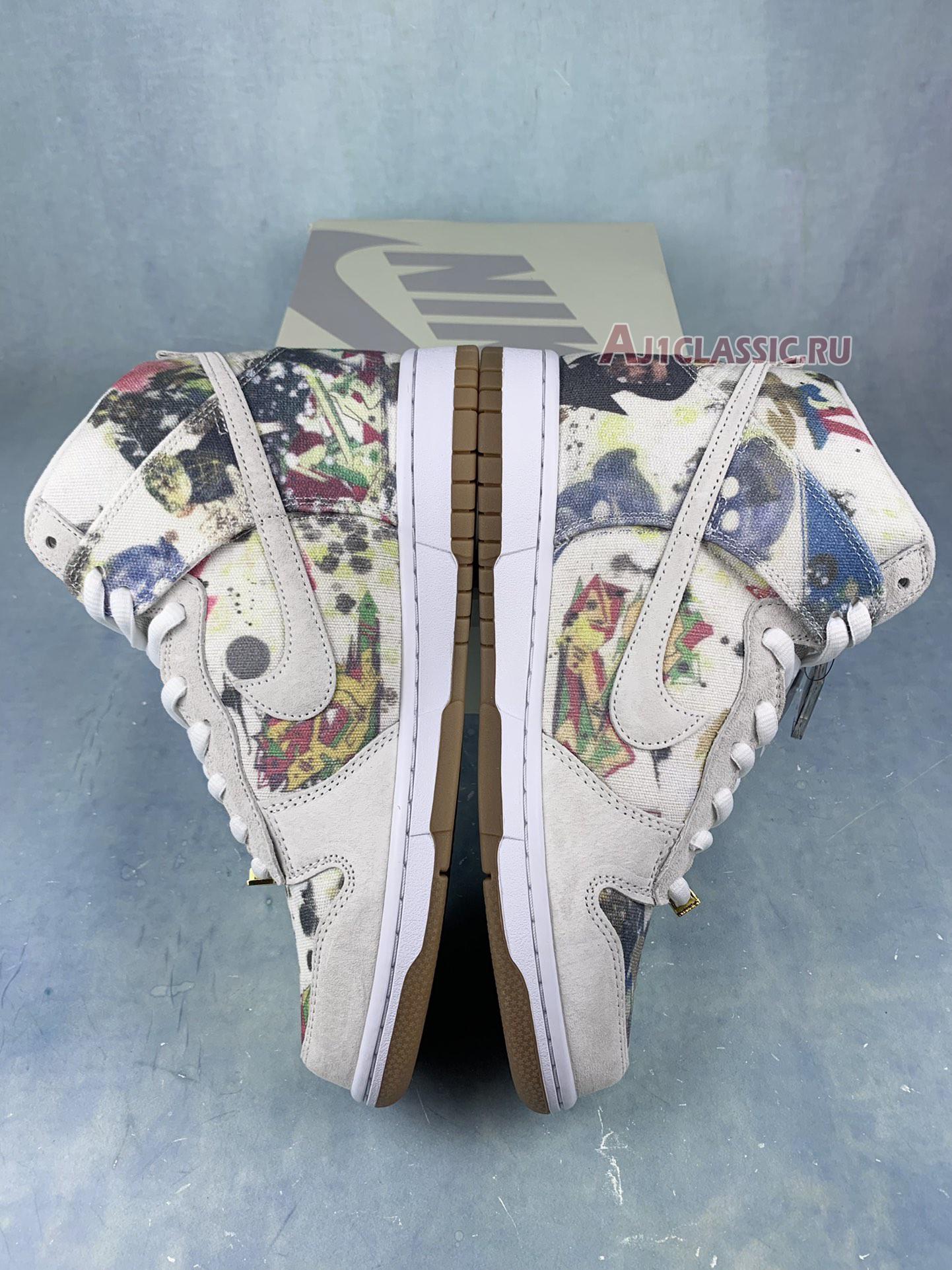 New Supreme x Nike Dunk High SB "Rammellzee" FD8779-100 Shoes