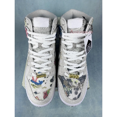 Supreme x Nike Dunk High SB Rammellzee FD8779-100 White/White/Multi-Color Mens Womens Shoes