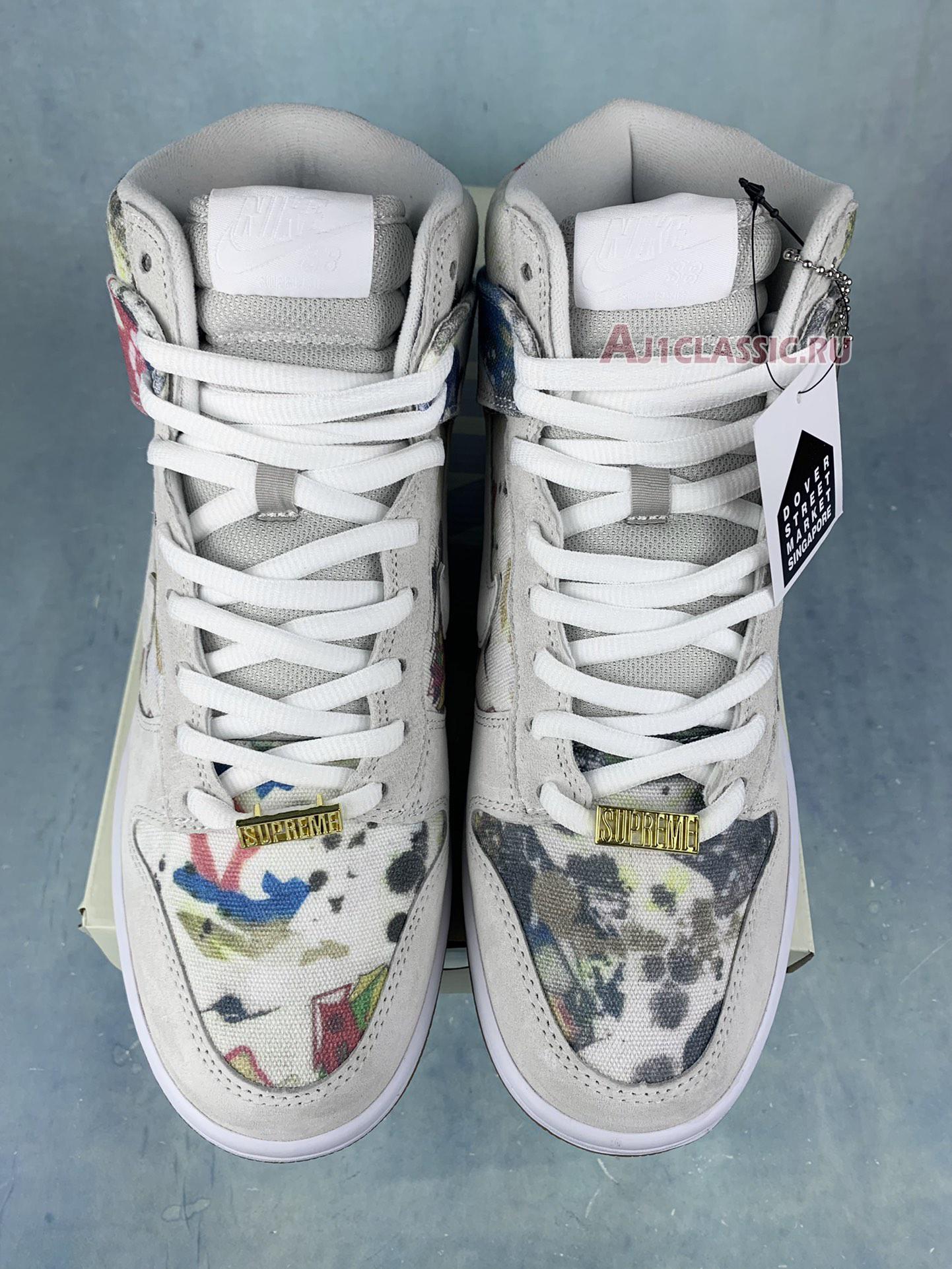 New Supreme x Nike Dunk High SB "Rammellzee" FD8779-100 Shoes