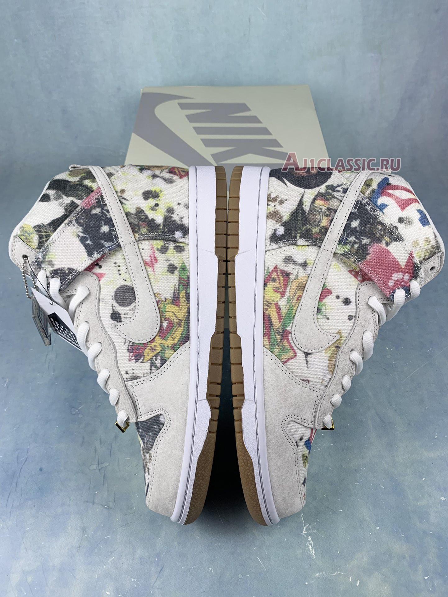 New Supreme x Nike Dunk High SB "Rammellzee" FD8779-100 Shoes