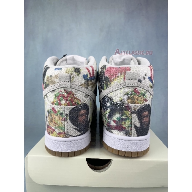 Supreme x Nike Dunk High SB Rammellzee FD8779-100 White/White/Multi-Color Sneakers