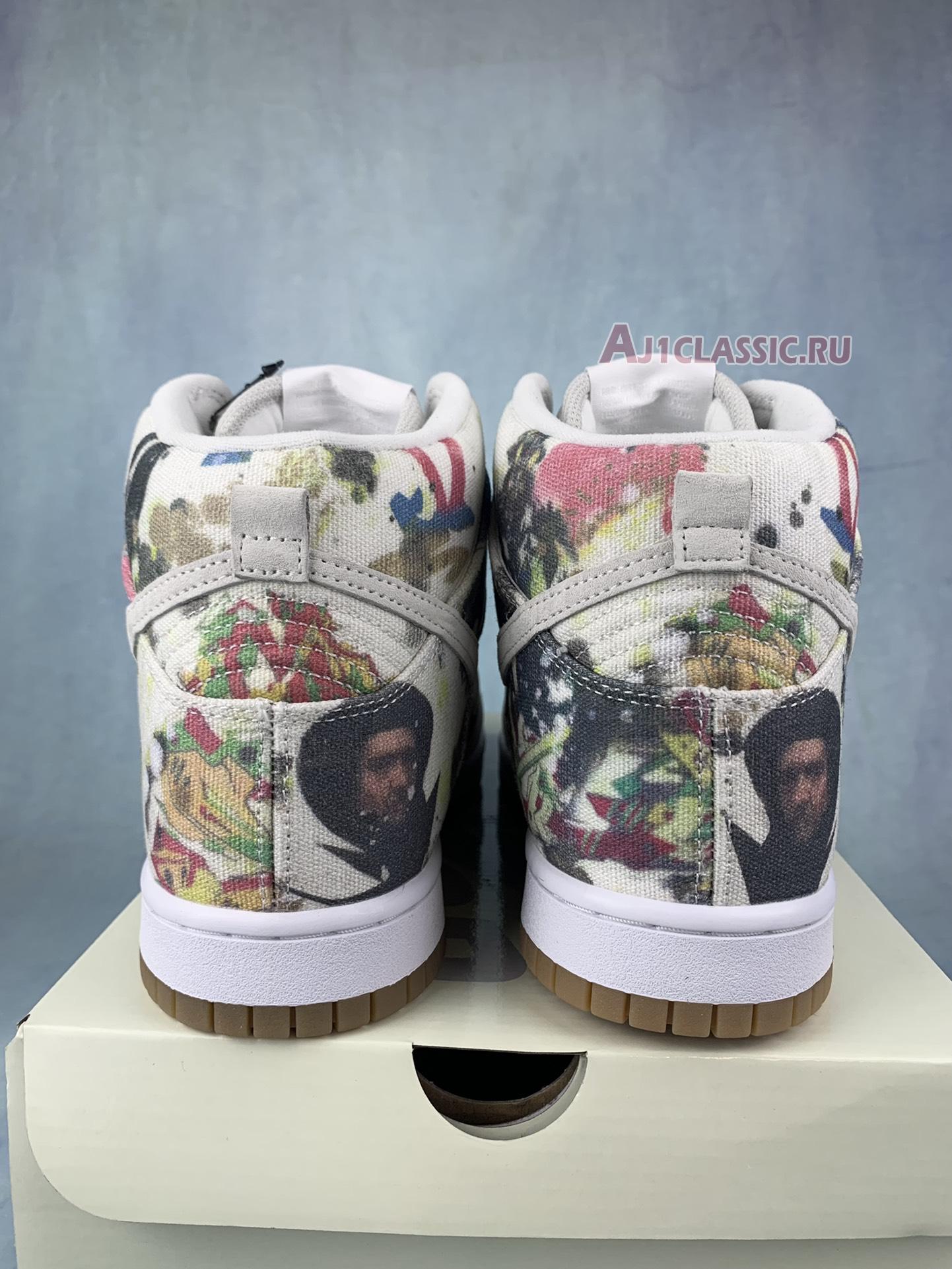 New Supreme x Nike Dunk High SB "Rammellzee" FD8779-100 Shoes