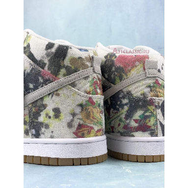 Supreme x Nike Dunk High SB Rammellzee FD8779-100 White/White/Multi-Color Mens Womens Shoes