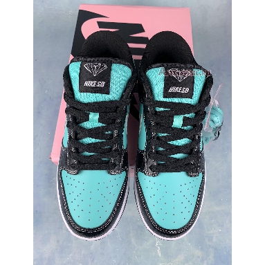 Diamond Supply Co. x Nike Dunk Low Pro SB Tiffany 304292-402-2 Aqua/Chrome Sneakers