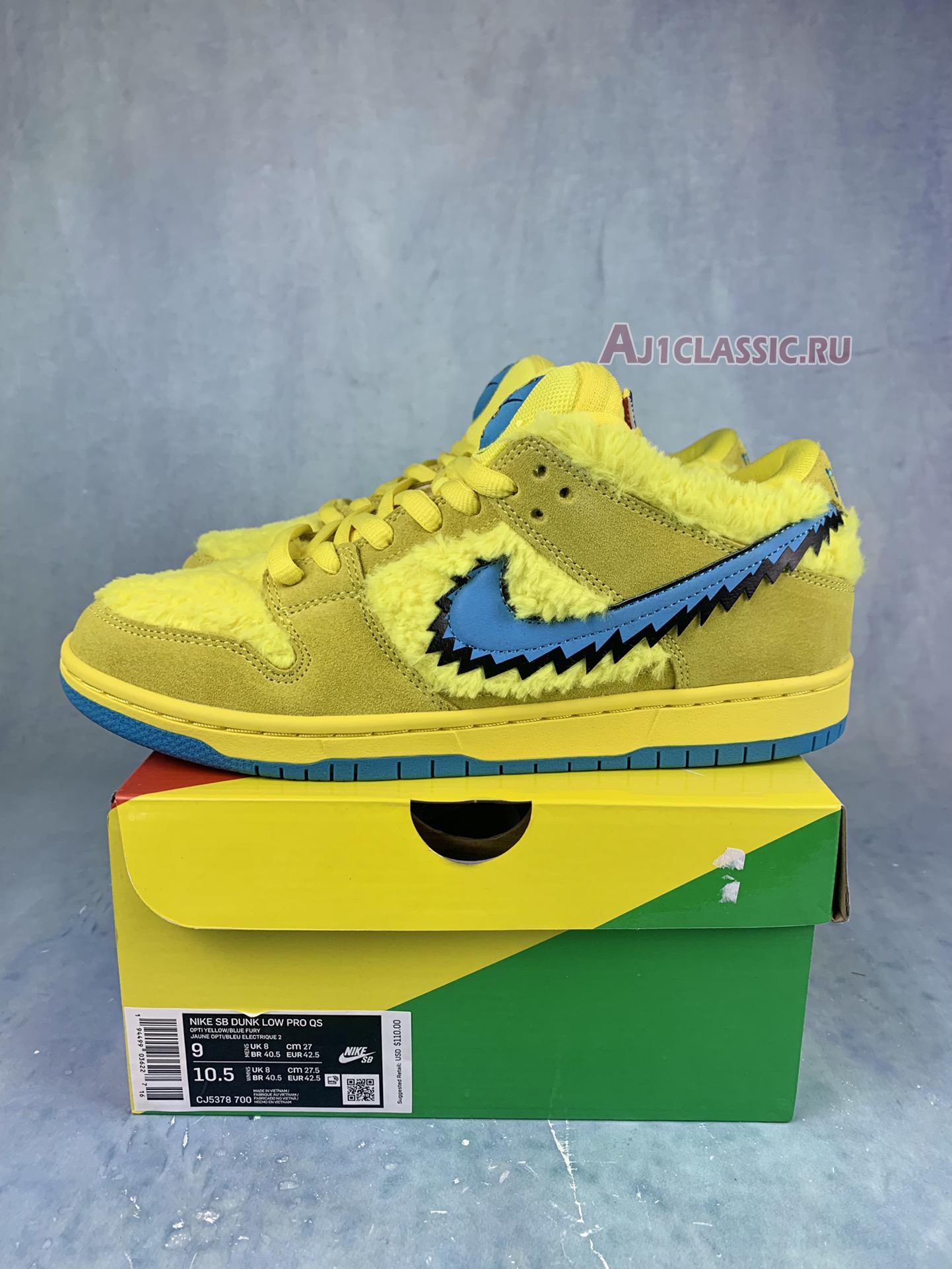 New Grateful Dead x Nike Dunk Low SB "Yellow Bear" CJ5378-700-2 Shoes