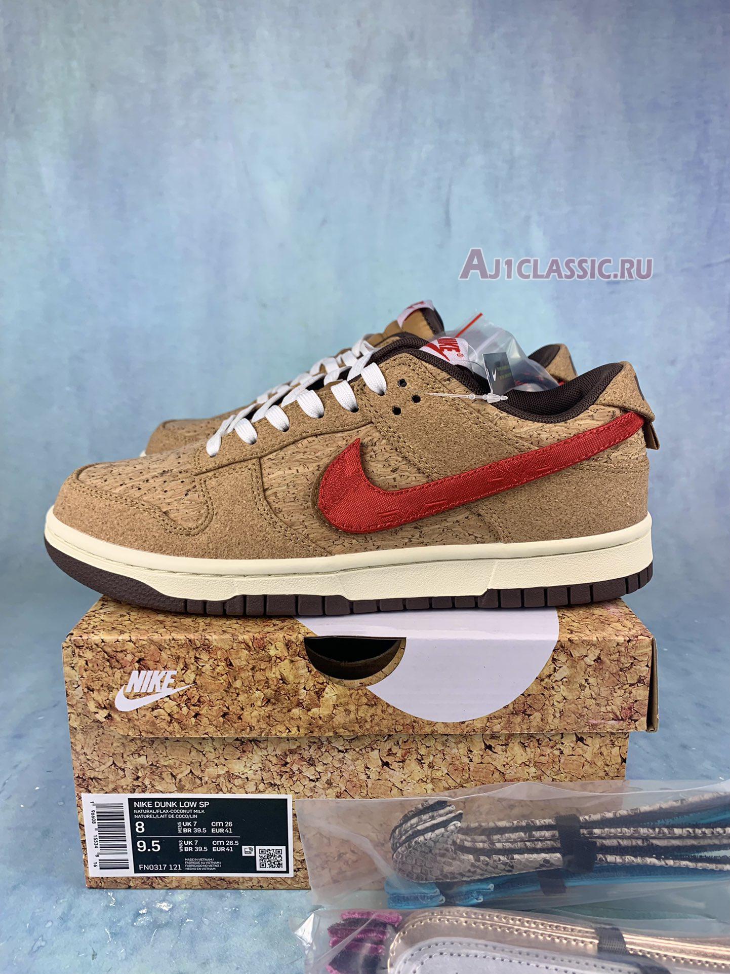 New CLOT x Nike Dunk Low SP "Cork" FN0317-121 Shoes