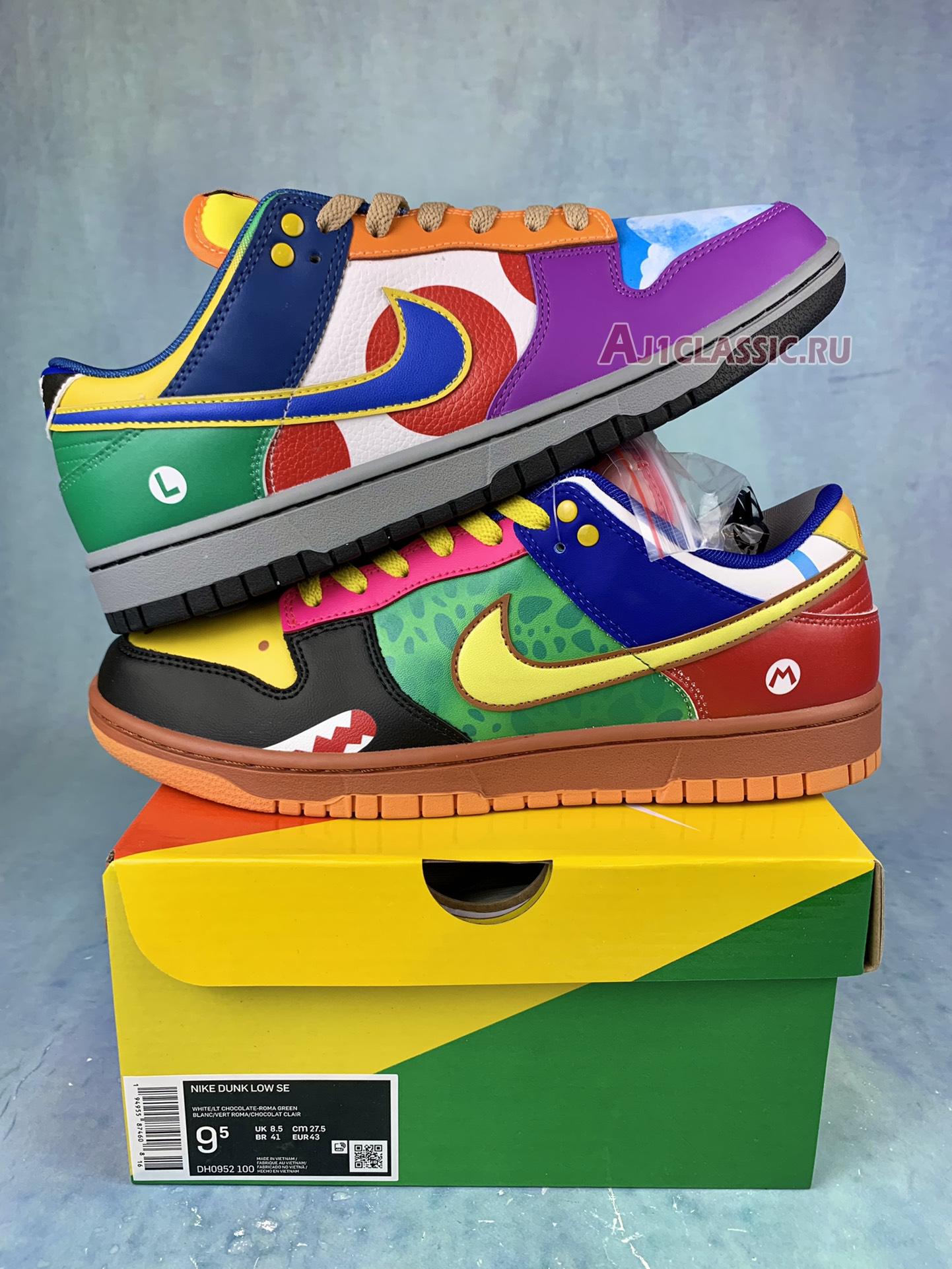 New Nike Dunk Low "Super Mario" DH0952-100-3 Shoes