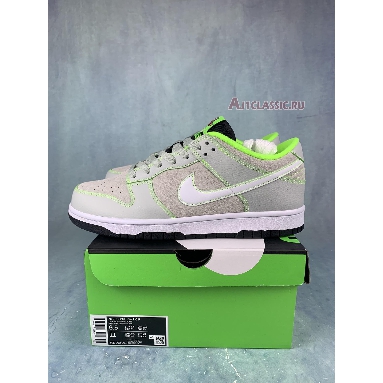 Nike Dunk Low University of Oregon PE FQ7260-001 Light Silver/White/Black/Electric Green Mens Womens Shoes