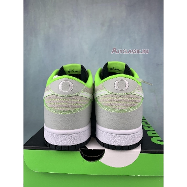 Nike Dunk Low University of Oregon PE FQ7260-001 Light Silver/White/Black/Electric Green Mens Womens Shoes