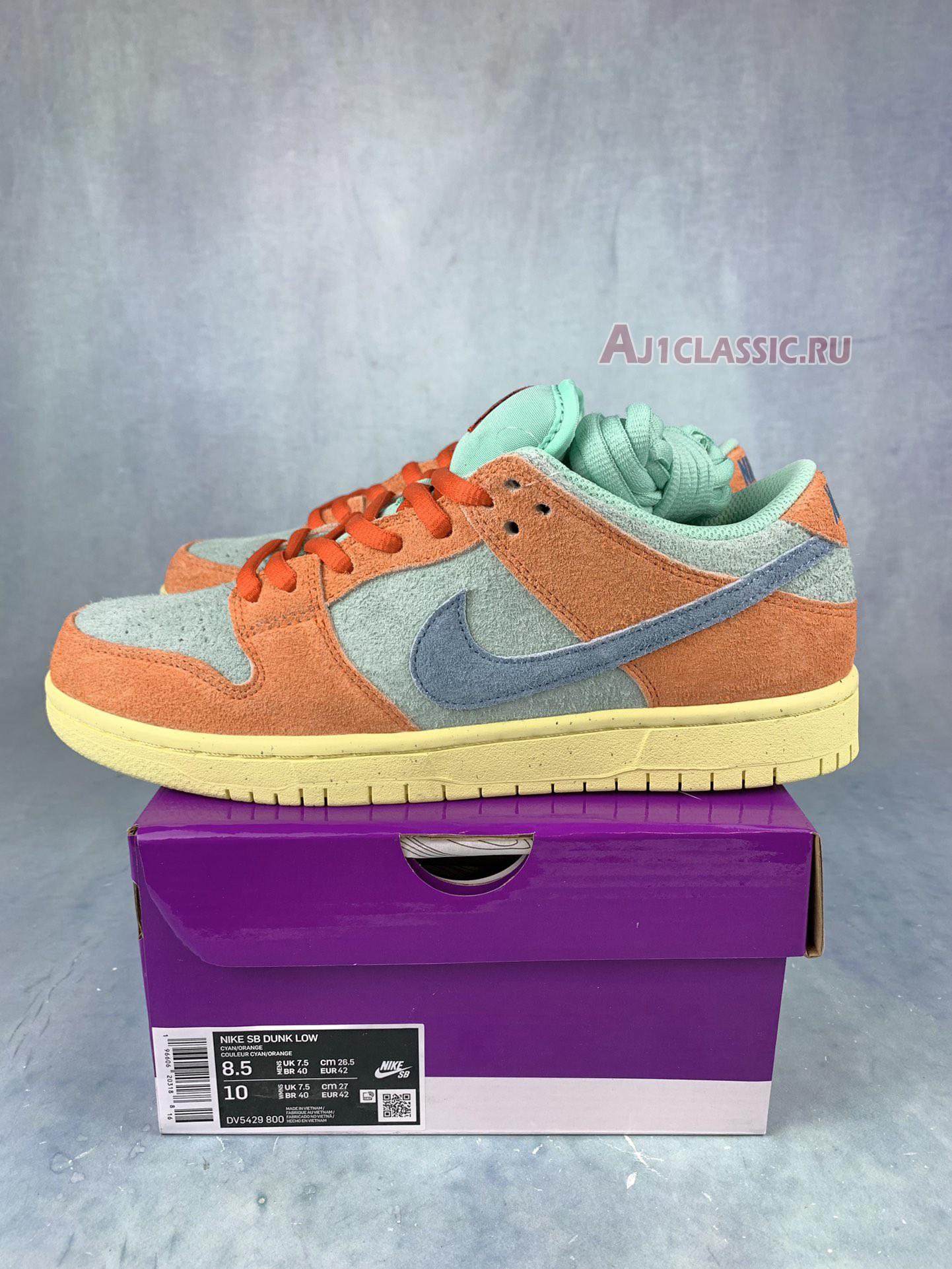 New Nike Dunk Low SB "Orange Emerald Rise" PE DV5429-800 Shoes