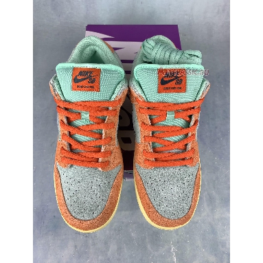 Nike Dunk Low SB Orange Emerald Rise PE DV5429-800 Orange/Noise Aqua/Emerald Rise/Lemon Chiffon Mens Womens Shoes