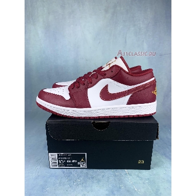 Air Jordan 1 Low Cardinal Red 553558-607 Cardinal Red/White/Light Curry Sneakers