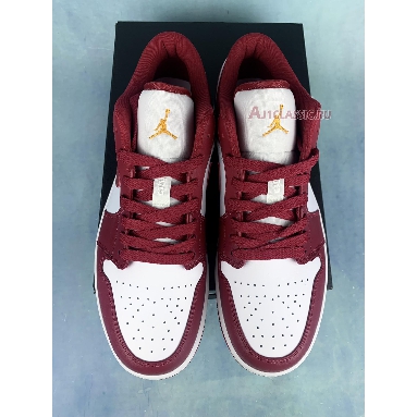 Air Jordan 1 Low Cardinal Red 553558-607 Cardinal Red/White/Light Curry Sneakers