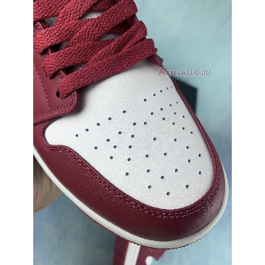 Air Jordan 1 Low Cardinal Red 553558-607 Cardinal Red/White/Light Curry Mens Womens Shoes