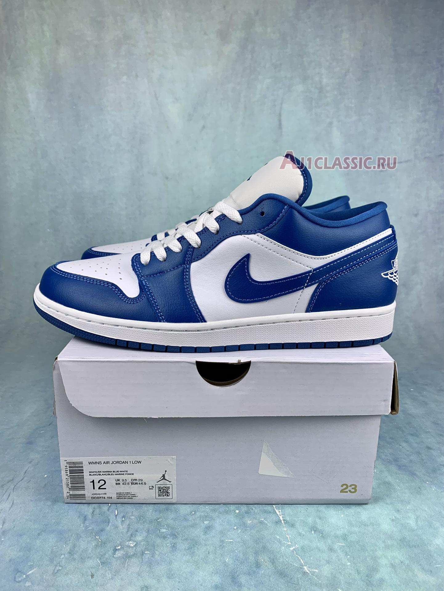 New Air Jordan 1 Low "Marina Blue" DC0774-114-2 Shoes