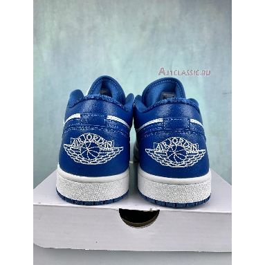 Air Jordan 1 Low Marina Blue DC0774-114-2 White/White/Dark Marina Blue Sneakers