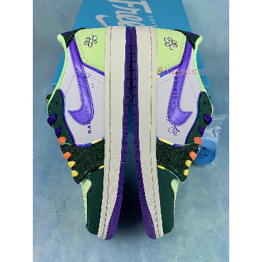 Air Jordan 1 Retro Low OG Doernbecher 2023 FD9665-351 Gorge Green/Court Purple/White/Barely Volt/Sail Sneakers