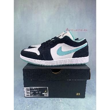 Air Jordan 1 Low Island Green CQ9828-131-2 White/Black/Island Green Sneakers