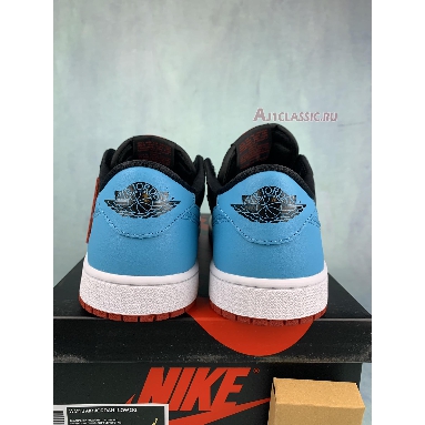 Air Jordan 1 Retro Low OG NC to Chi CZ0775-046 Black/Dark Powder Blue/Gym Red Sneakers