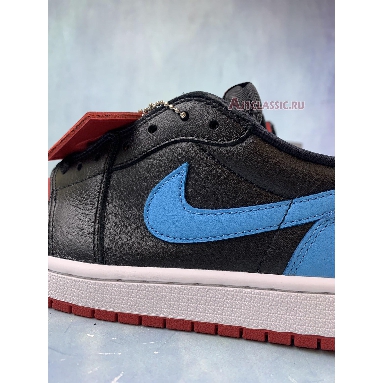 Air Jordan 1 Retro Low OG NC to Chi CZ0775-046 Black/Dark Powder Blue/Gym Red Sneakers