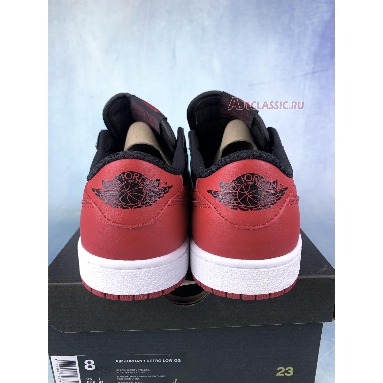 Air Jordan 1 Retro Low OG Bred 705329-001 Black/Varsity Red-Sail Sneakers