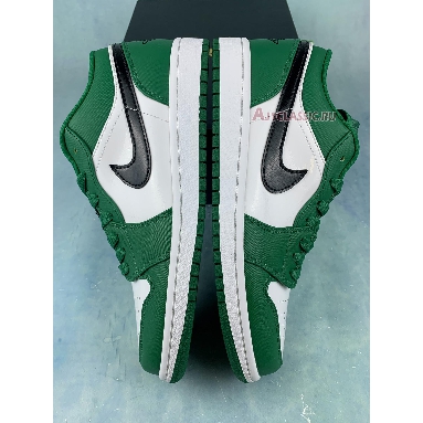 Air Jordan 1 Low Pine Green 553558-301-2 Pine Green/Black/White Mens Womens Shoes